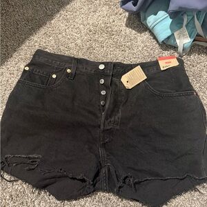 Levi's Black Jean Shorts